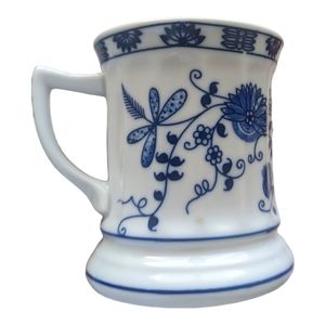 Vienna Woods Mustache Blue Onion  Coffee Cup Mug